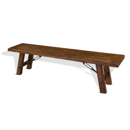 Tuscany 72" Bench w/ Turnbuckle, Wood Seat