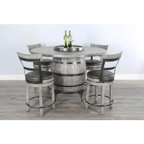 Alpine Grey 5 PC Pub Table Set