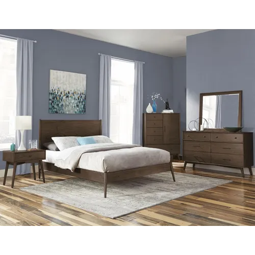 American Modern Eastern Queen Panel Bed