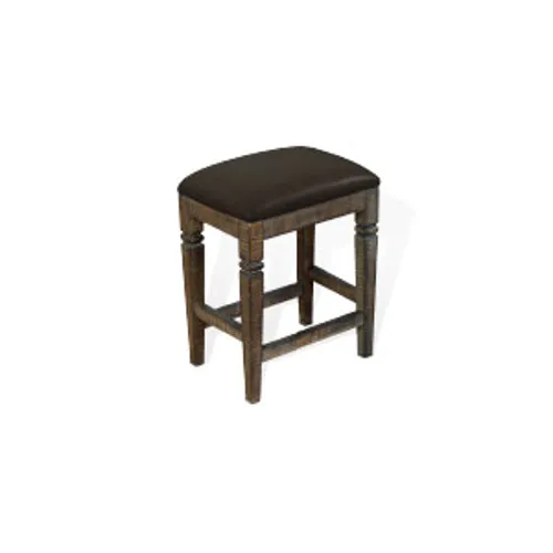 24"H Homestead Stool w/ Cushion Seat