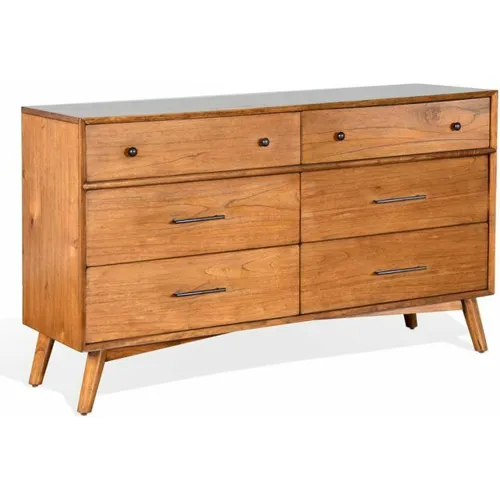 American Modern 6 Drawer Dresser