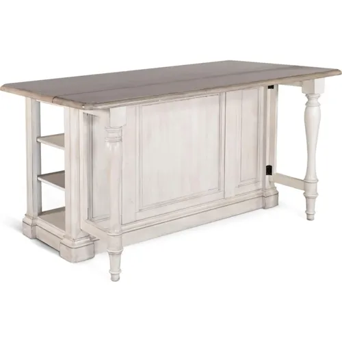 Westwood Village Kitchen Island Table w/ Drop Leaf