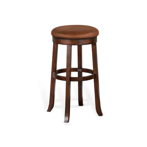 Santa Fe 30"H Swivel Stool, Cushion Seat