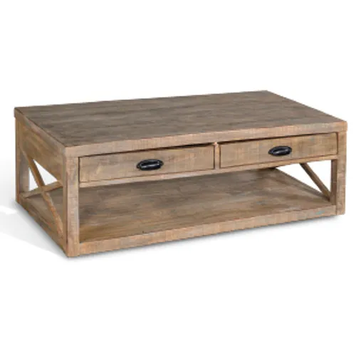 Durango Cocktail Table w/Casters