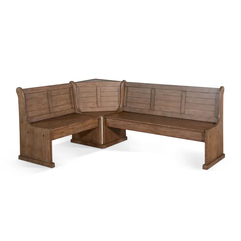 DOE VALLEY Short Bench & Corner Seat, Wood Seat