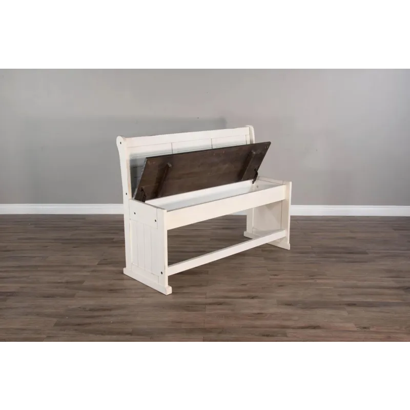 CARRIAGE HOUSE Counter Bench/Long & Corner Back, Wood Seat