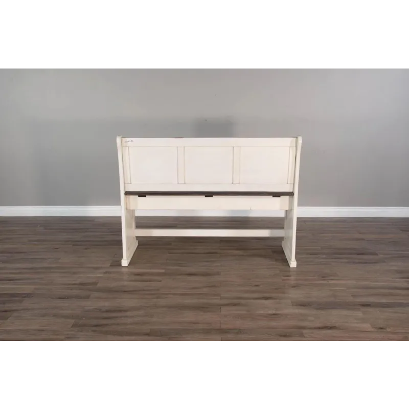 CARRIAGE HOUSE Counter Bench/Long & Corner Back, Wood Seat