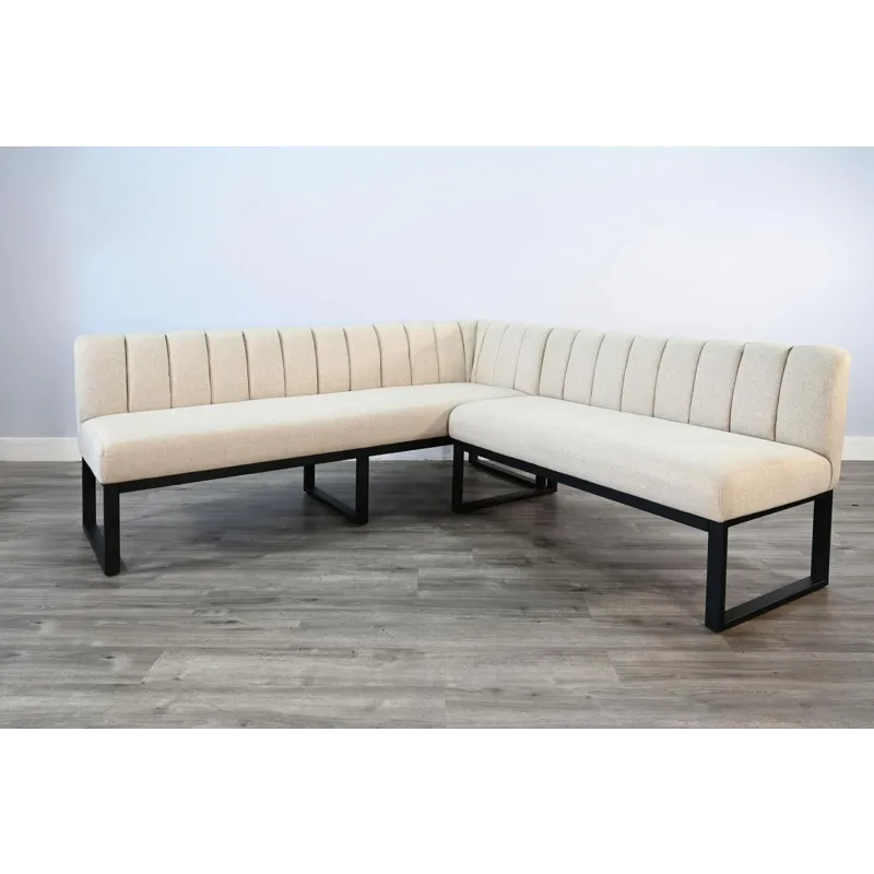 Felicia Right Arm Long Bench, Cushion Seat
