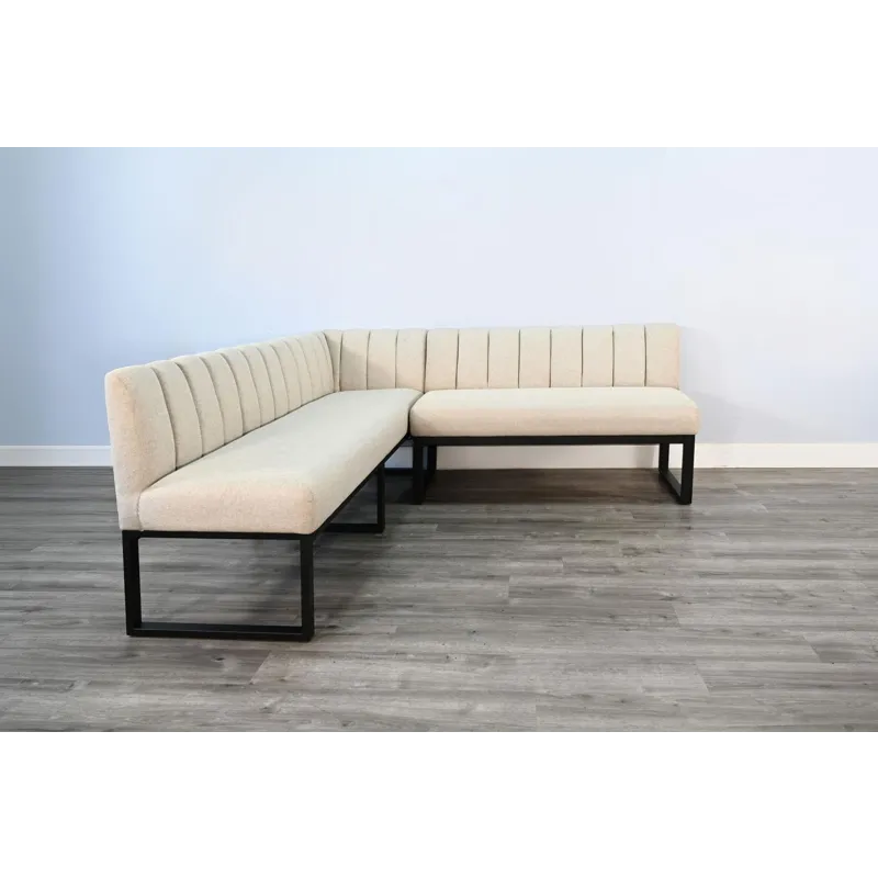 Felicia Right Arm Long Bench, Cushion Seat