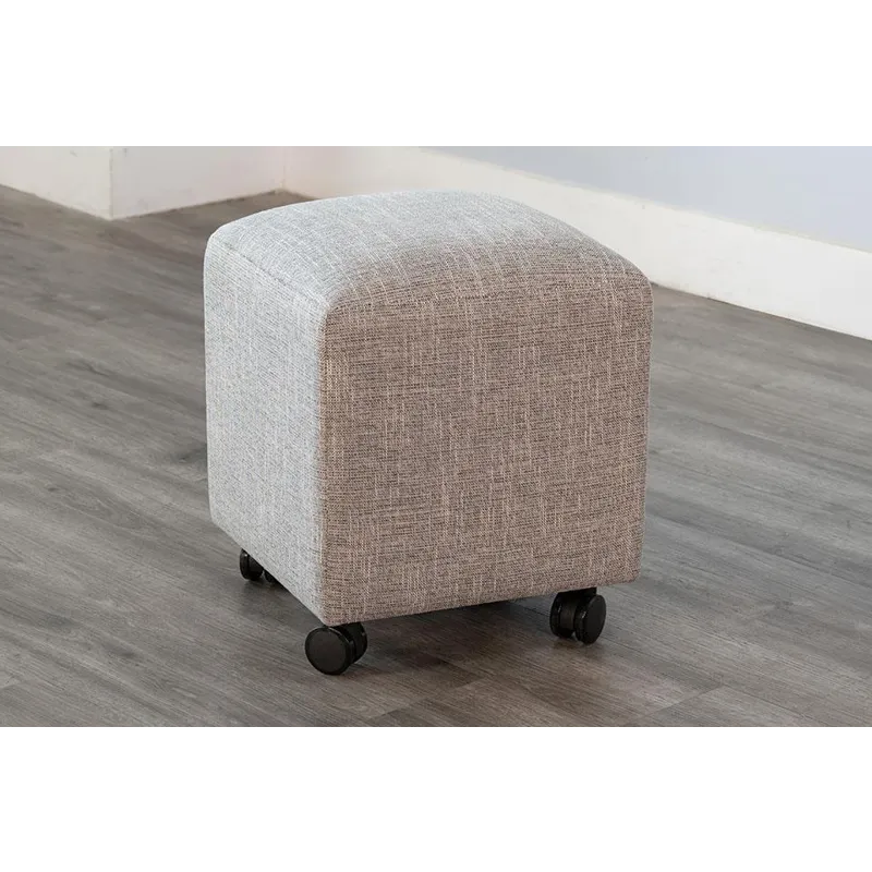 Gibson Stool w/ Casters, Cushion Seat