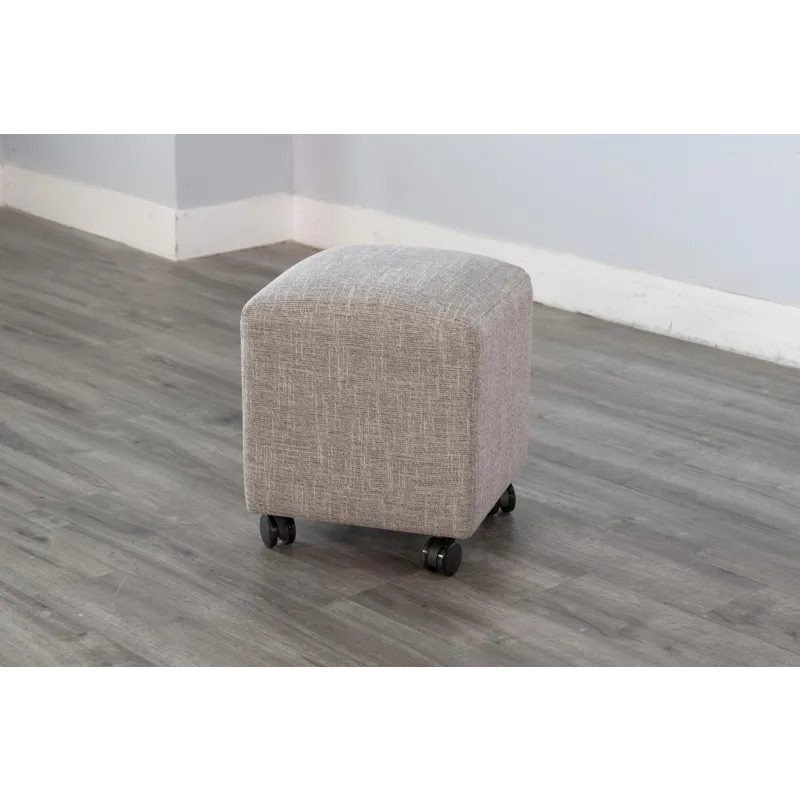 Gibson Stool w/ Casters, Cushion Seat