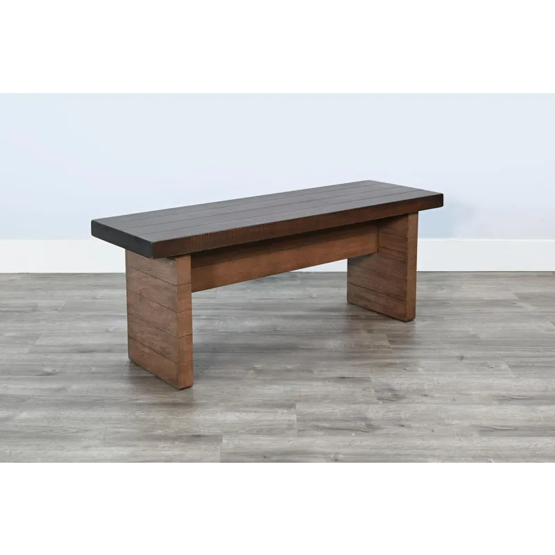 BOISE Side Bench, Wood Seat