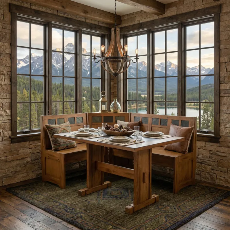 Sedona Breakfast Nook Set w/ Side Bench
