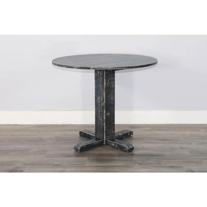 MARINA Black Sand Drop Leaf Table