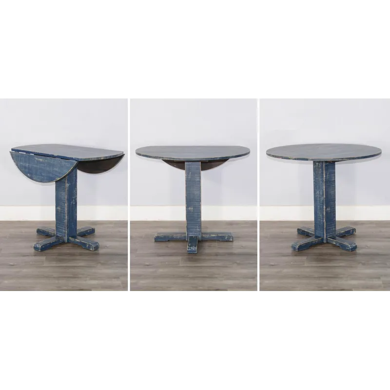 MARINA Ocean Blue Drop Leaf Table