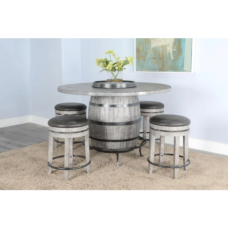 ALPINE GREY Table Base & Lazy Susan Swivel