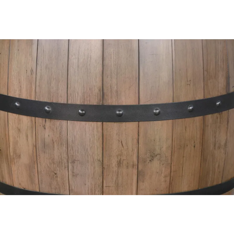 DOE VALLEY Round Pub Table w/ Wine Barrel Base