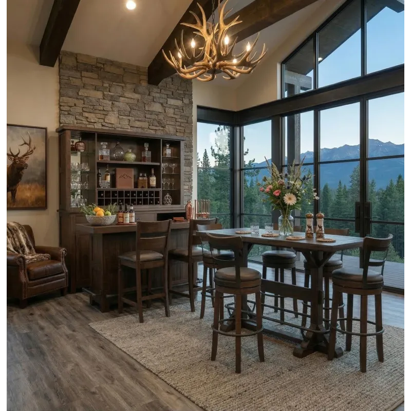 Homestead Pub Table - Pedestals Only