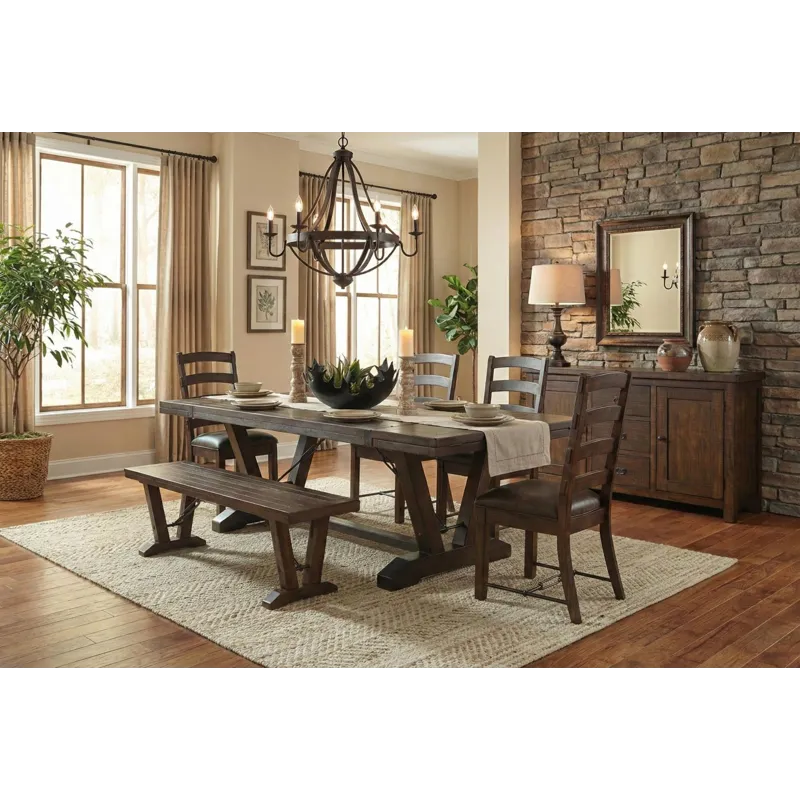 HOMESTEAD Bench w/ Turnbuckles, Wood Seat