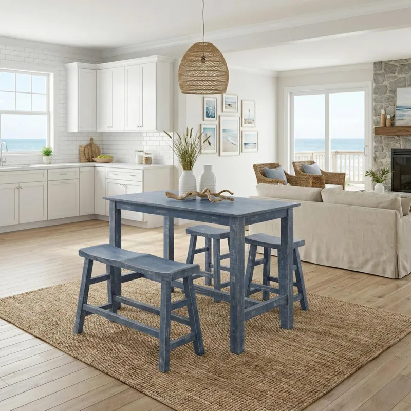 MARINA Ocean Blue Counter Table