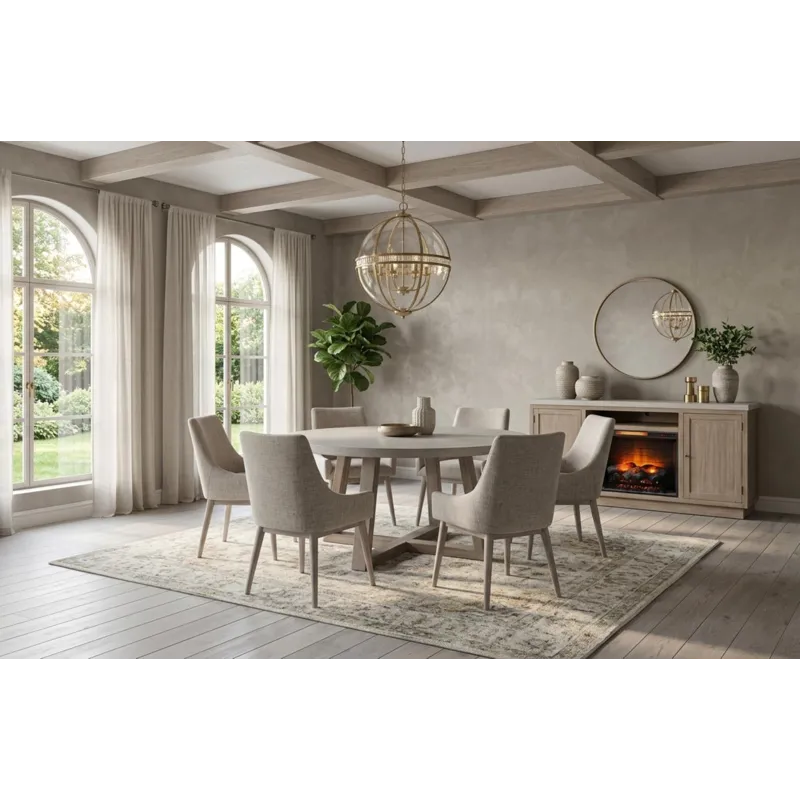 Rowan Media Console w/ 33" Fireplace Option
