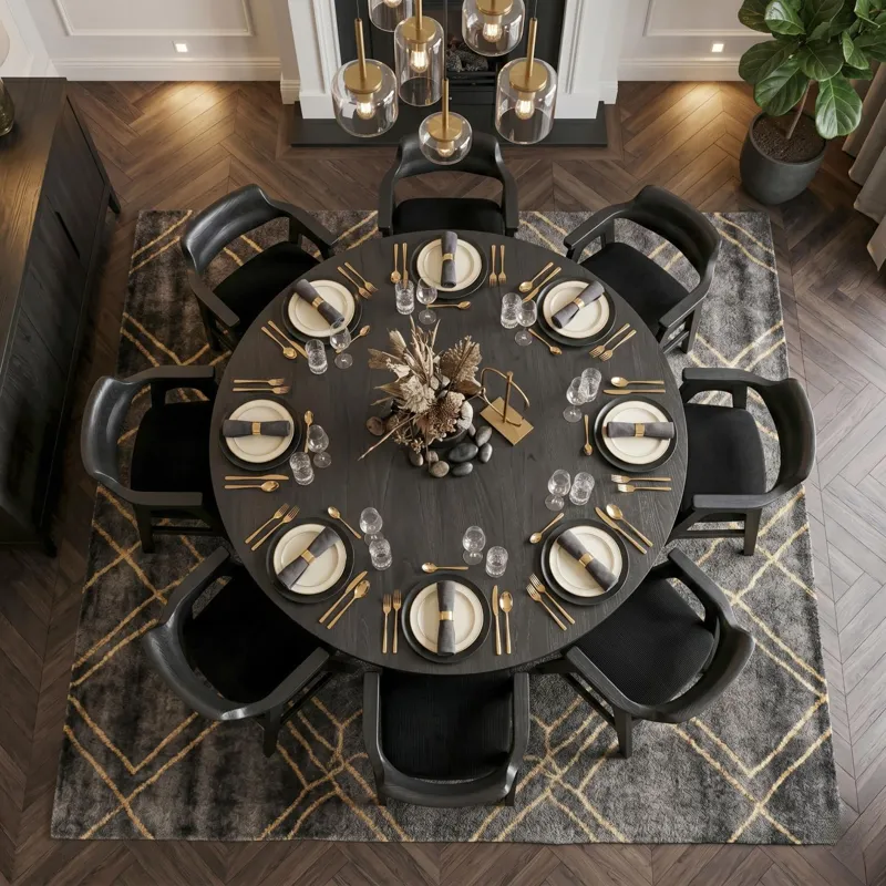 Mia Large Round Dining Table
