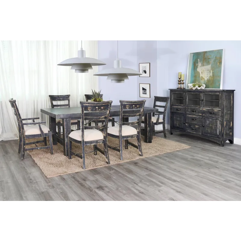 MARINA Black Sand Extension Table