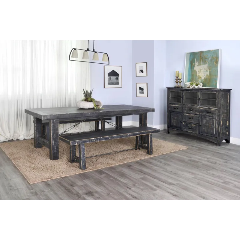 MARINA Black Sand Extension Table
