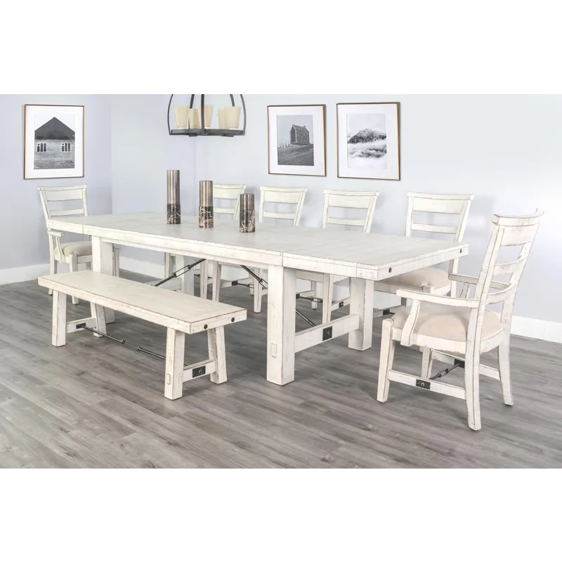 MARINA White Sand Extension Table