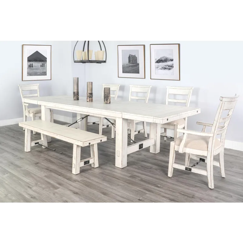 MARINA White Sand Extension Table