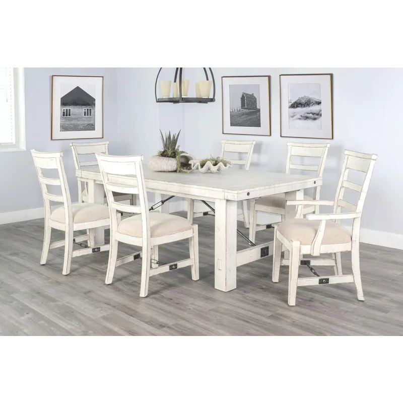 MARINA White Sand Extension Table