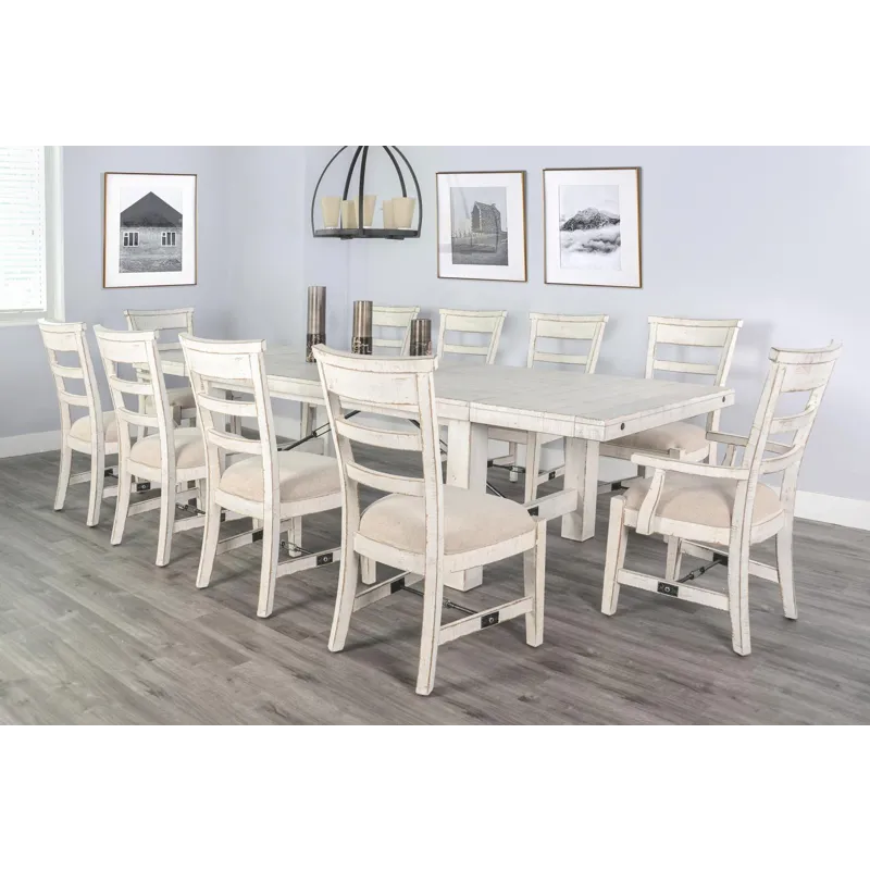 MARINA White Sand Extension Table