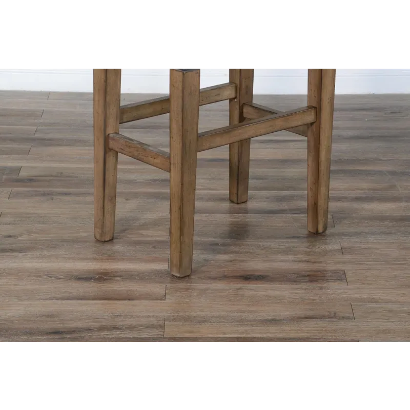 DOE VALLEY 30"H Backless Stool, Cushion Seat