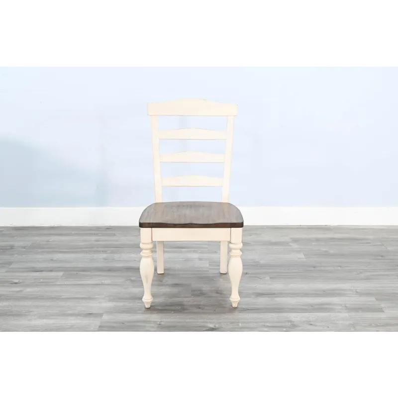 Pasadena Ladderback Chair, Wood Seat