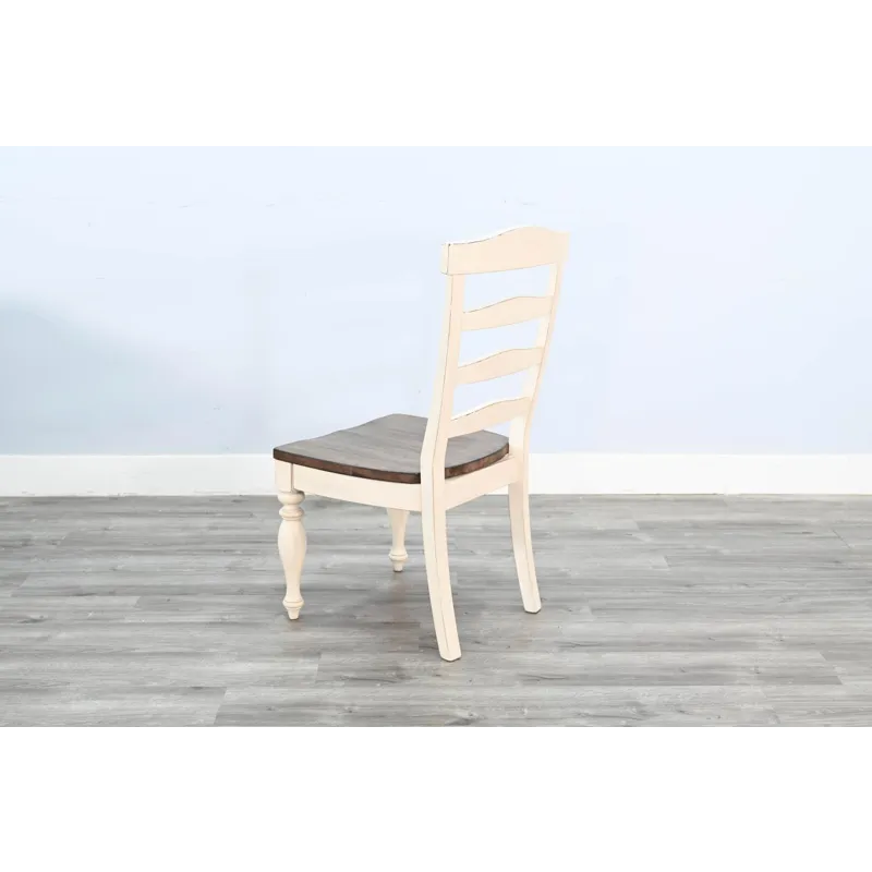 Pasadena Ladderback Chair, Wood Seat