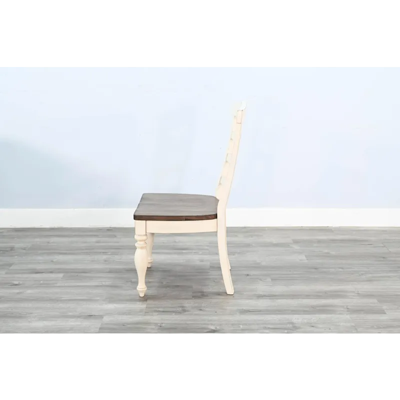 Pasadena Ladderback Chair, Wood Seat