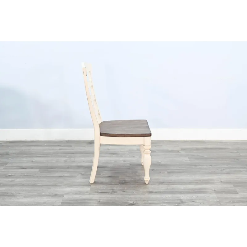 Pasadena Ladderback Chair, Wood Seat