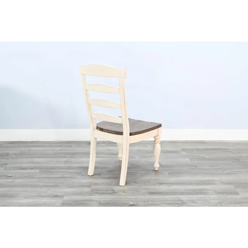 Pasadena Ladderback Chair, Wood Seat