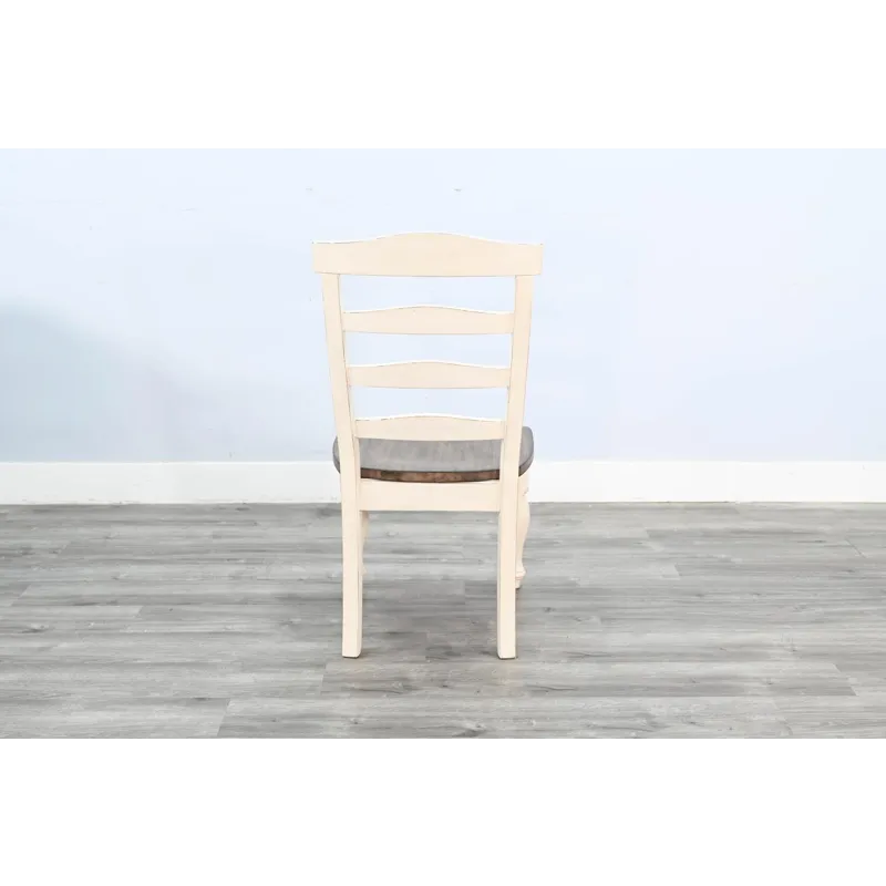 Pasadena Ladderback Chair, Wood Seat