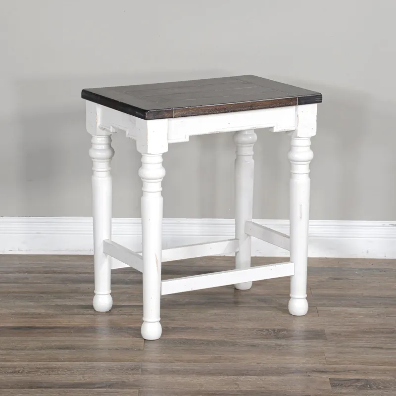 24"H Carriage House Stool, Wood Seat