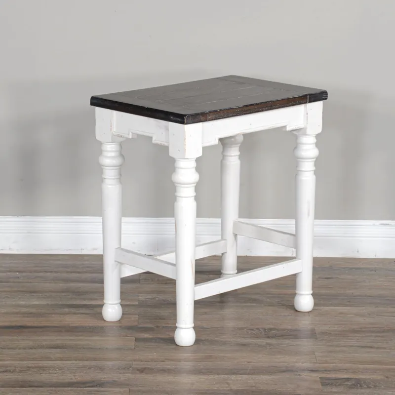 24"H Carriage House Stool, Wood Seat