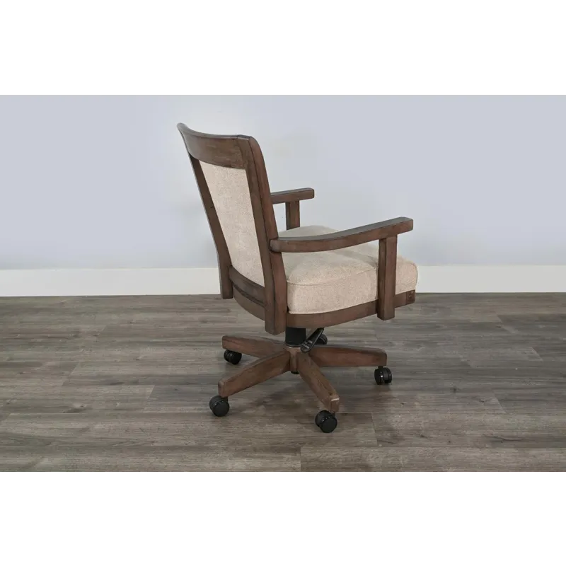 Doe Valley Game Chair w/ Casters, Cushion Seat & Back
