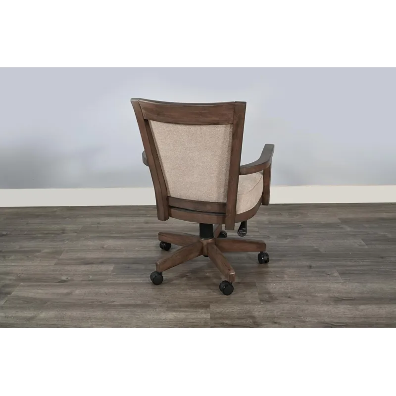 Doe Valley Game Chair w/ Casters, Cushion Seat & Back
