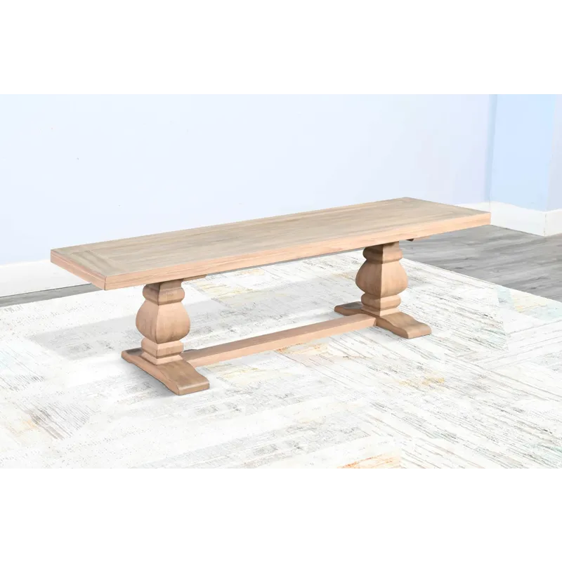 Gianna Bench, Wood Seat