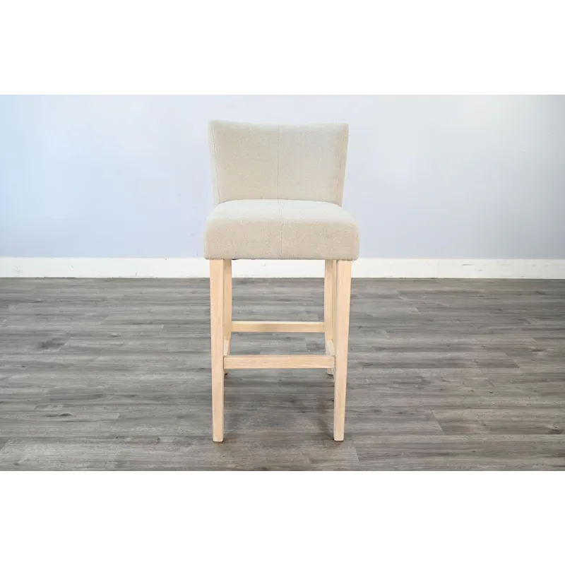 Amora 30" Bar Stool, Cushion Seat