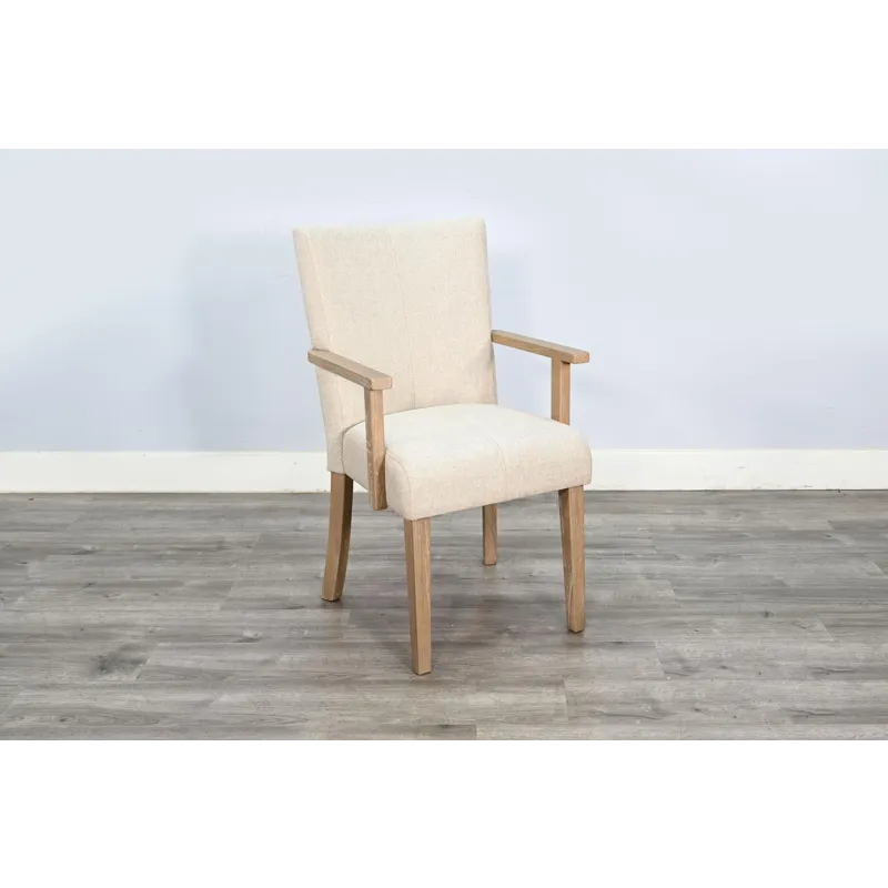 Willow Highback Dining Chair w/ Arm, Cushion Seat