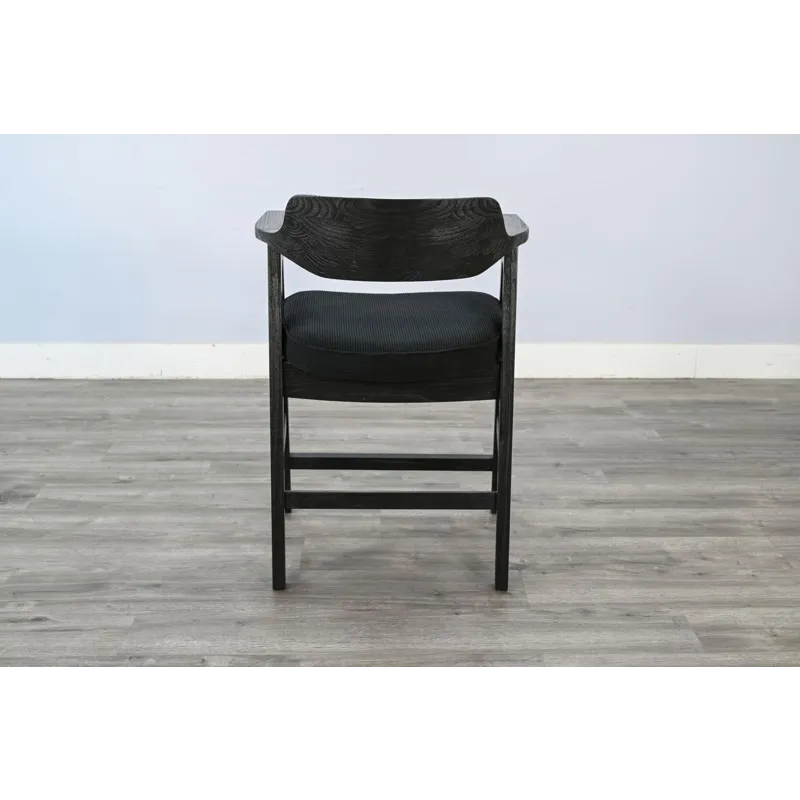 Wren Counter Stool w/ Arms, Cushion Seat