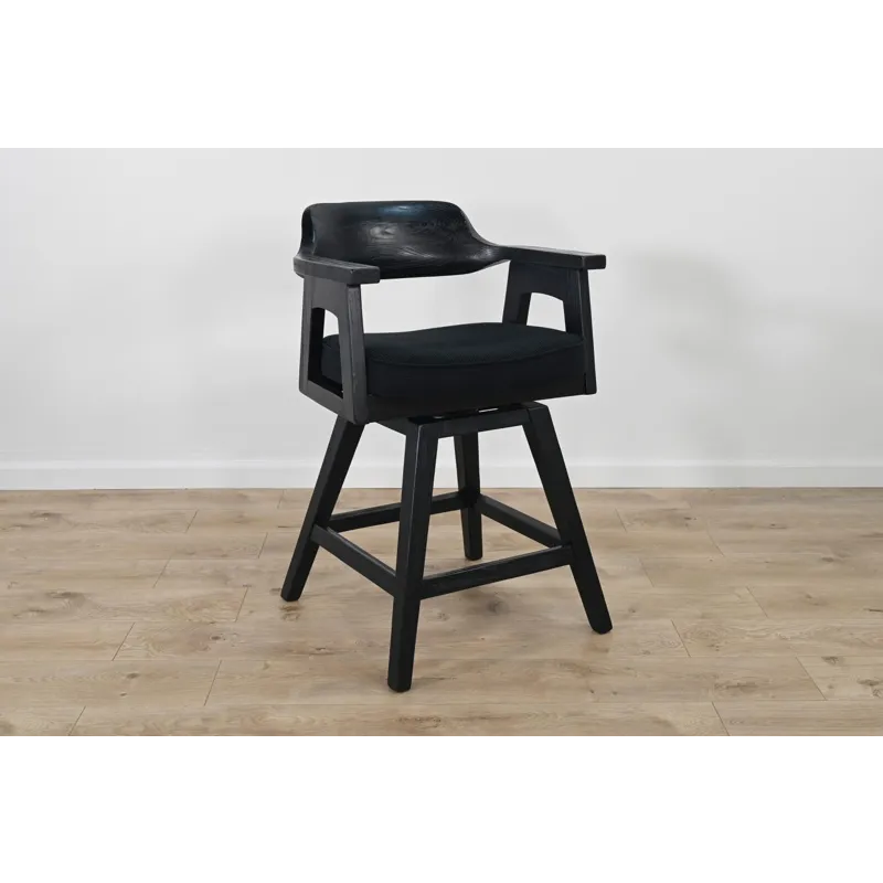 Wren Swivel Counter Stool, Cushion Seat