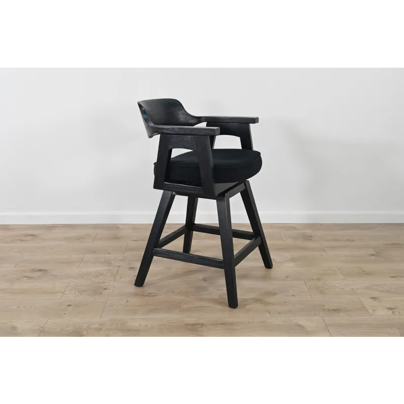 Wren Swivel Counter Stool, Cushion Seat