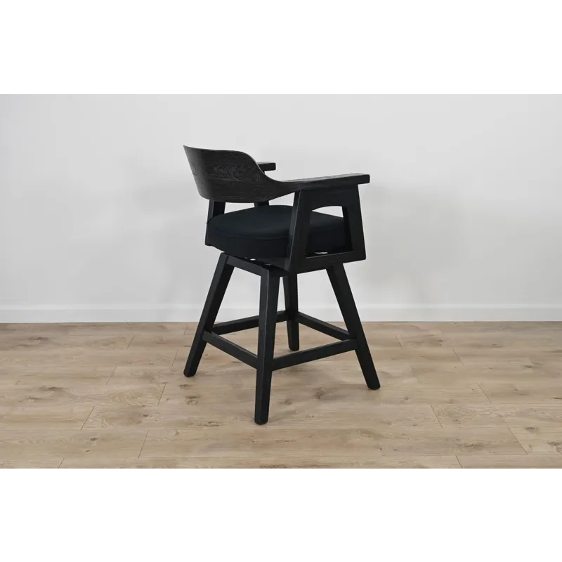 Wren Swivel Counter Stool, Cushion Seat